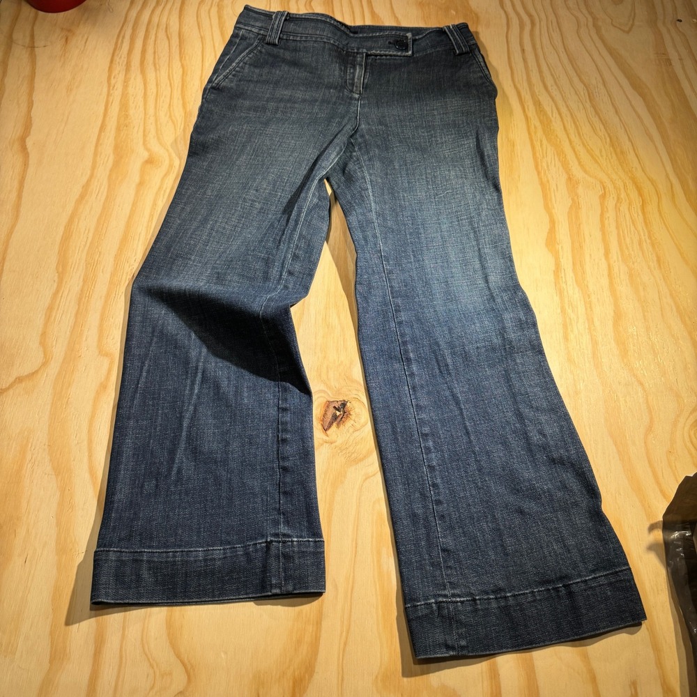 Talbots Women's Signature Flare Medium Wash Denim Jeans Petite Size 6Pa